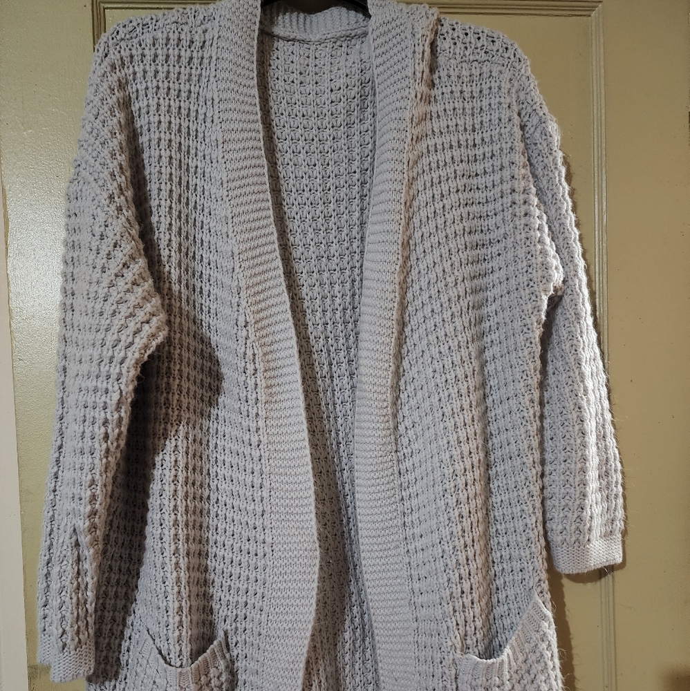 VICI Waffle knit cardigan sz L